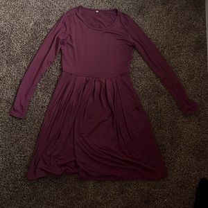 purple dress WITH POCKETS size S